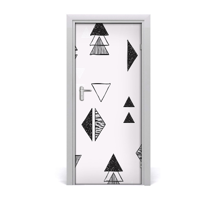 Stickers porte interieur Triangles arrière-plan