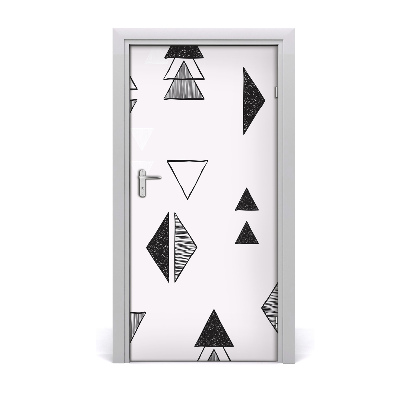 Stickers porte interieur Triangles arrière-plan