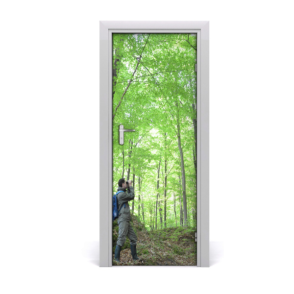 Stickers porte interieur Les gens ornithologue