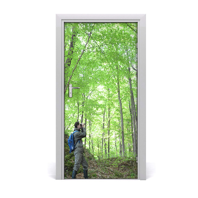 Stickers porte interieur Les gens ornithologue