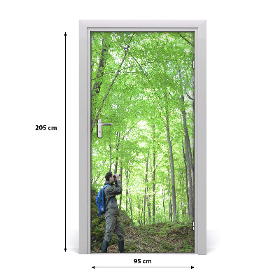 Stickers porte interieur Les gens ornithologue