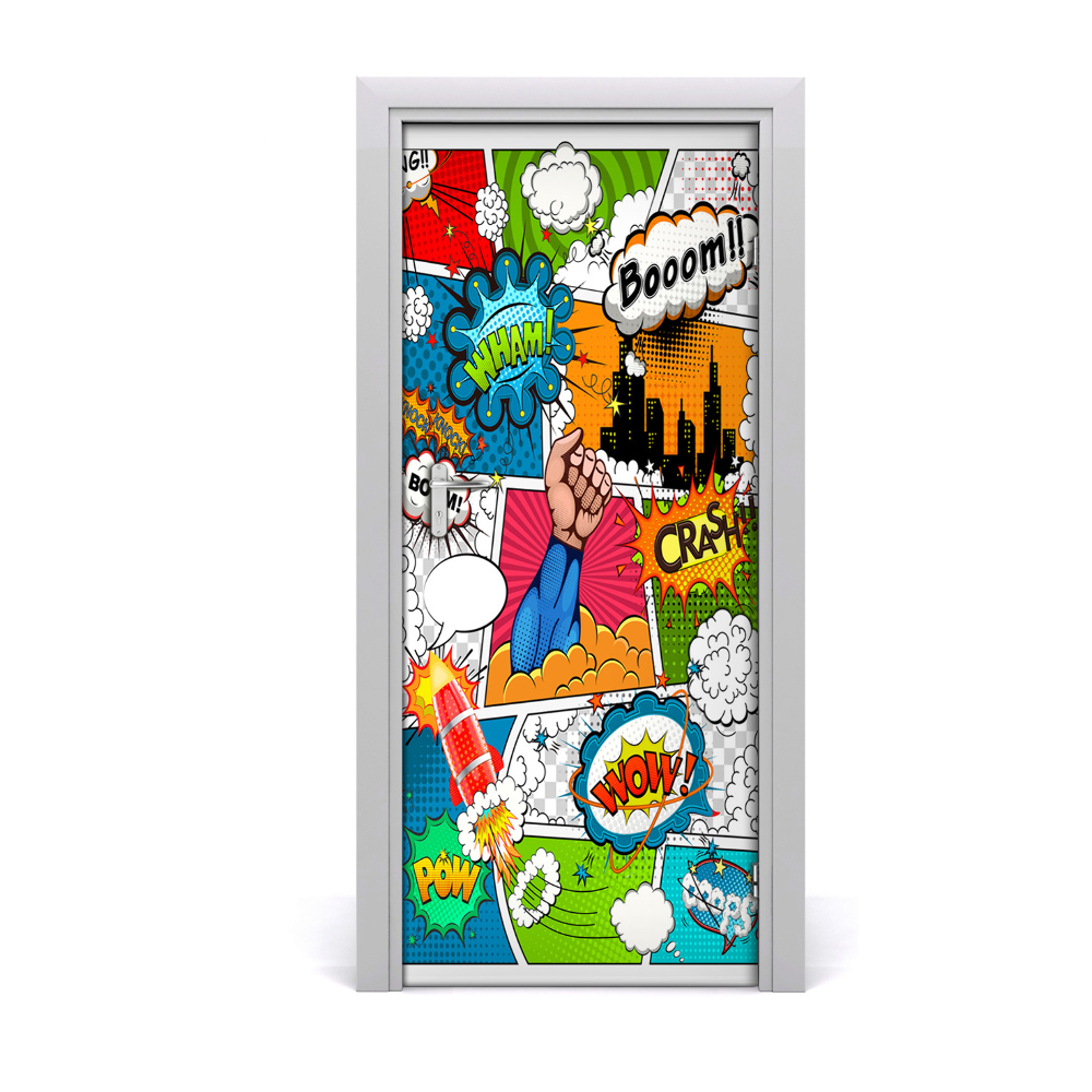 Tulup Autocollant de porte 95x205 cm autocollant - portes Plaqués