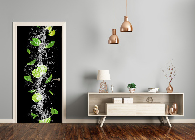 Autocollant de porte Citrons verts
