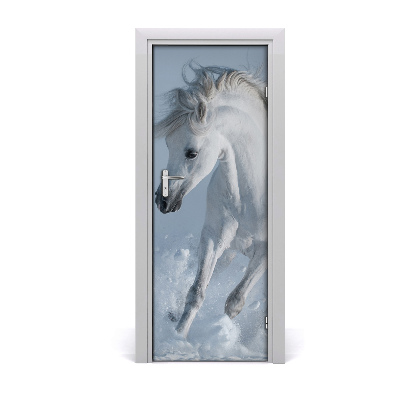 Sticker porte Cheval blanc