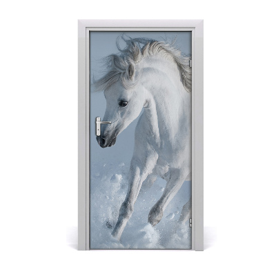 Sticker porte Cheval blanc