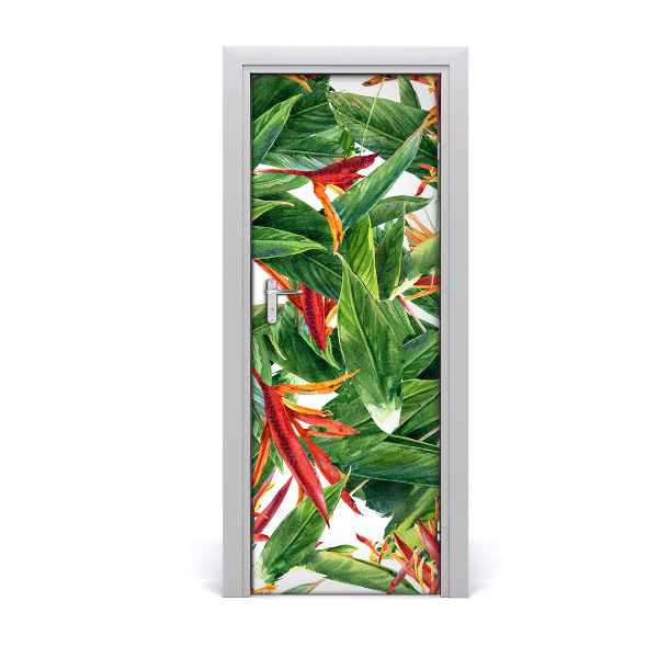 Autocollant de porte Strelitzia reginae