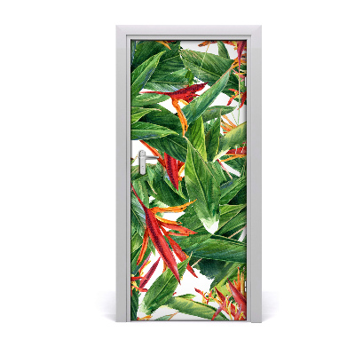 Autocollant de porte Strelitzia reginae