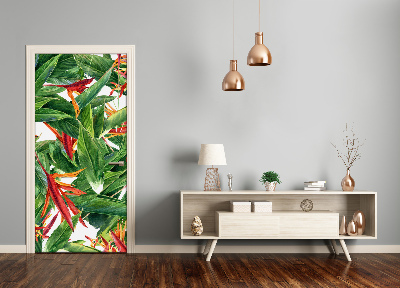 Autocollant de porte Strelitzia reginae