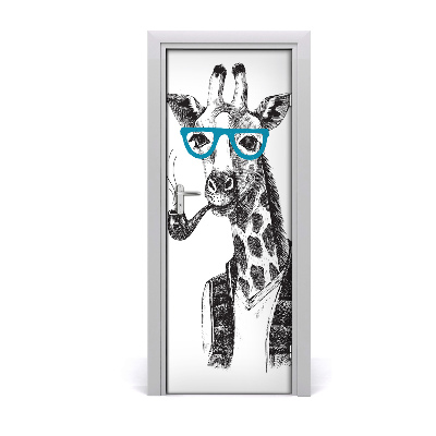 Sticker porte Lunettes girafes