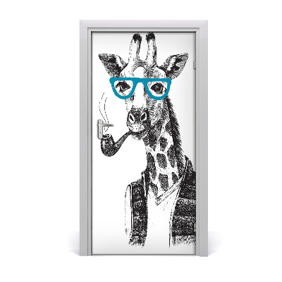 Sticker porte Lunettes girafes