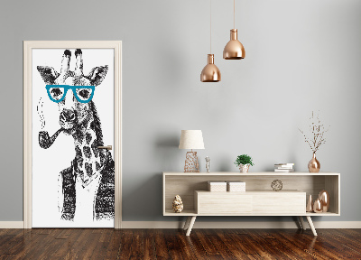 Sticker porte Lunettes girafes