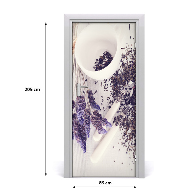 Sticker de porte Une infusion de lavande
