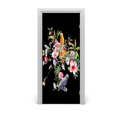 Sticker de porte Motif hawaïen