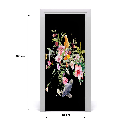 Sticker de porte Motif hawaïen