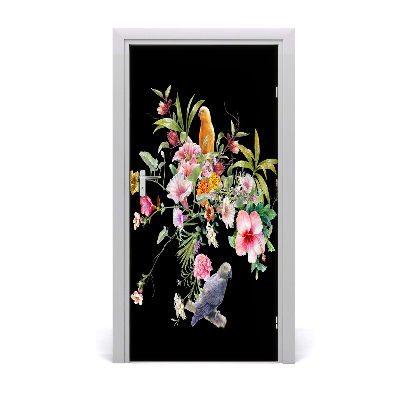 Sticker de porte Motif hawaïen