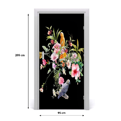 Sticker de porte Motif hawaïen