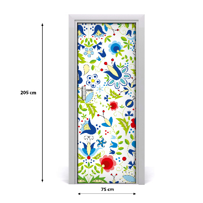 Autocollant de porte Motif ethnique