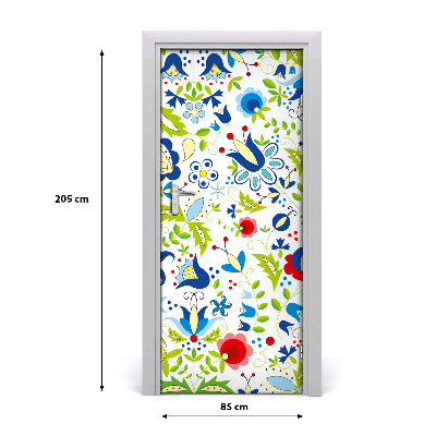 Autocollant de porte Motif ethnique