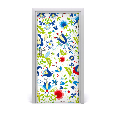 Autocollant de porte Motif ethnique