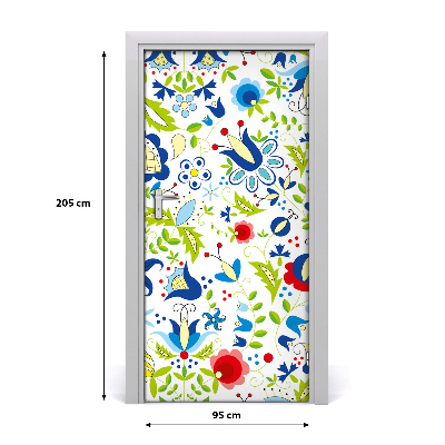 Autocollant de porte Motif ethnique
