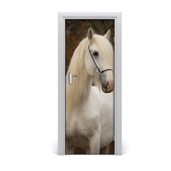Sticker porte Cheval blanc