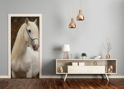 Sticker porte Cheval blanc