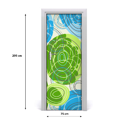 Sticker porte Abstraction
