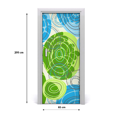 Sticker porte Abstraction