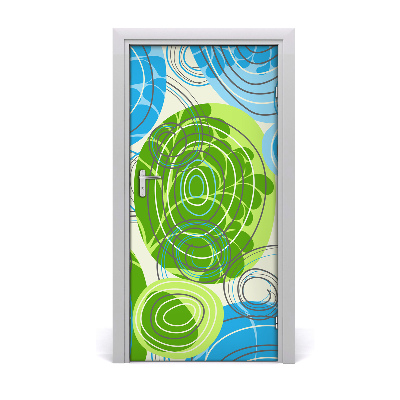 Sticker porte Abstraction