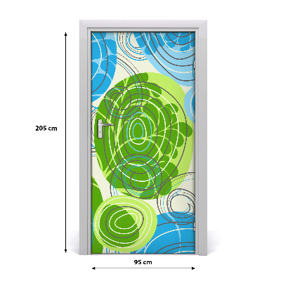 Sticker porte Abstraction