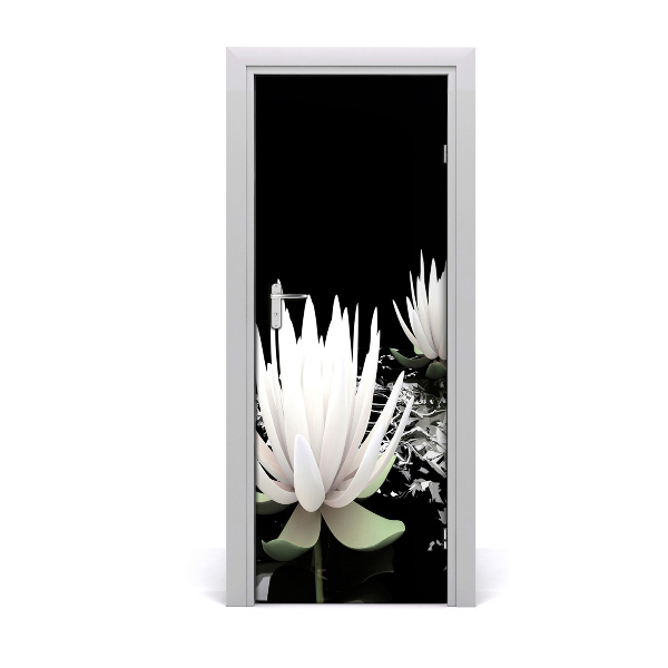 Sticker de porte Fleur de lotus