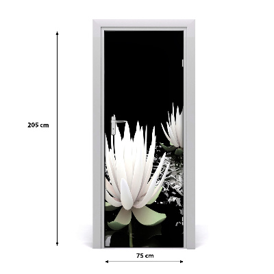 Sticker de porte Fleur de lotus