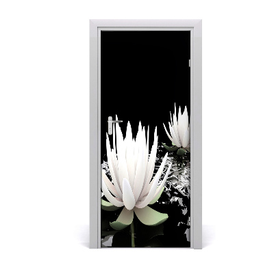 Sticker de porte Fleur de lotus