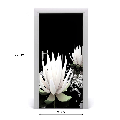 Sticker de porte Fleur de lotus