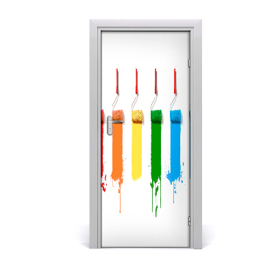 Stickers porte interieur Peinture rouleaux