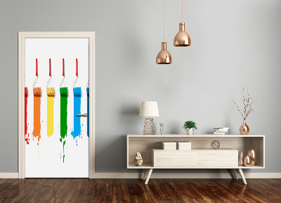 Stickers porte interieur Peinture rouleaux