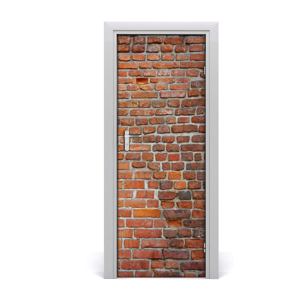Stickers porte interieur Mur de briques