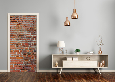 Stickers porte interieur Mur de briques