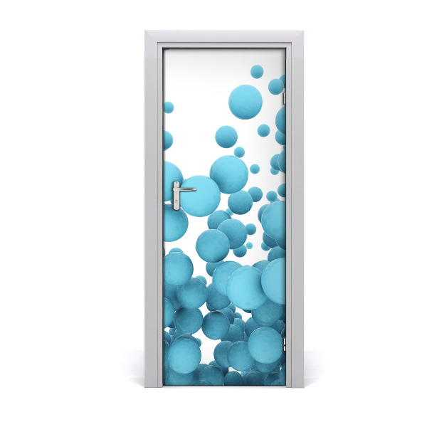 Sticker porte Boules d'abstraction