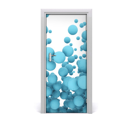 Sticker porte Boules d'abstraction