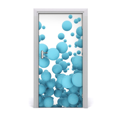 Sticker porte Boules d'abstraction