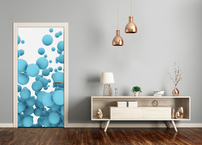 Sticker porte Boules d'abstraction