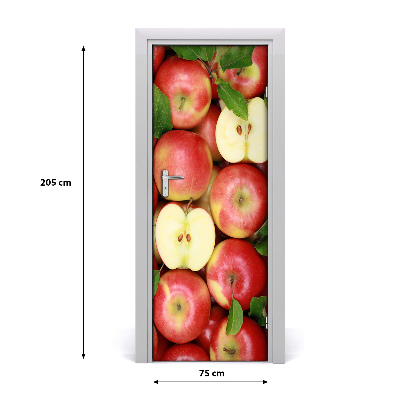 Autocollant de porte Pommes