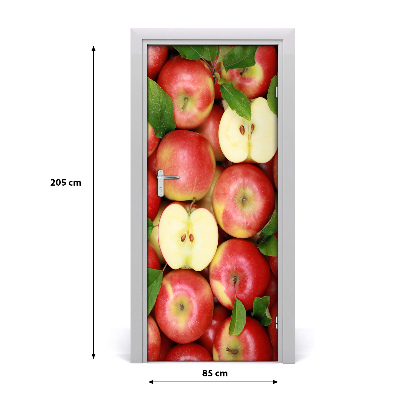 Autocollant de porte Pommes