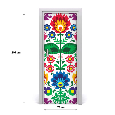 Autocollant de porte Motif ethnique