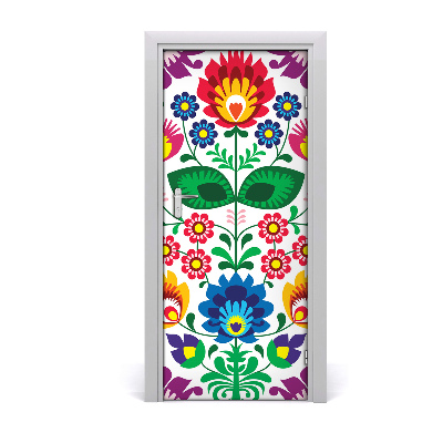 Autocollant de porte Motif ethnique