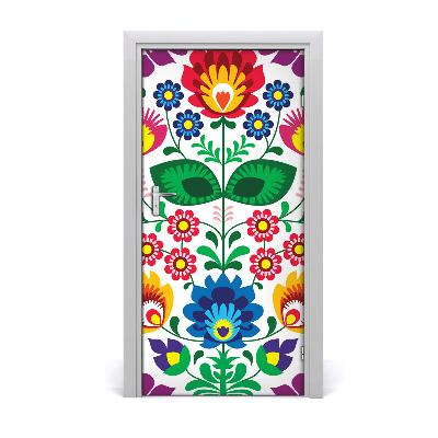 Autocollant de porte Motif ethnique