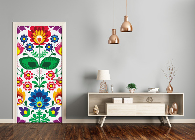 Autocollant de porte Motif ethnique