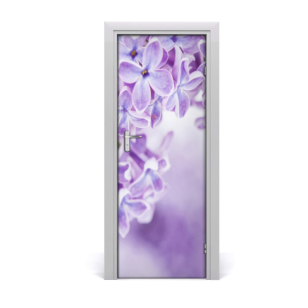 Sticker de porte Fleurs lilas