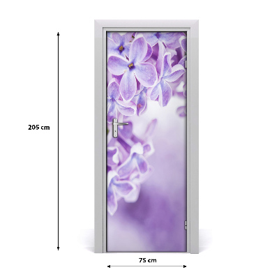 Sticker de porte Fleurs lilas